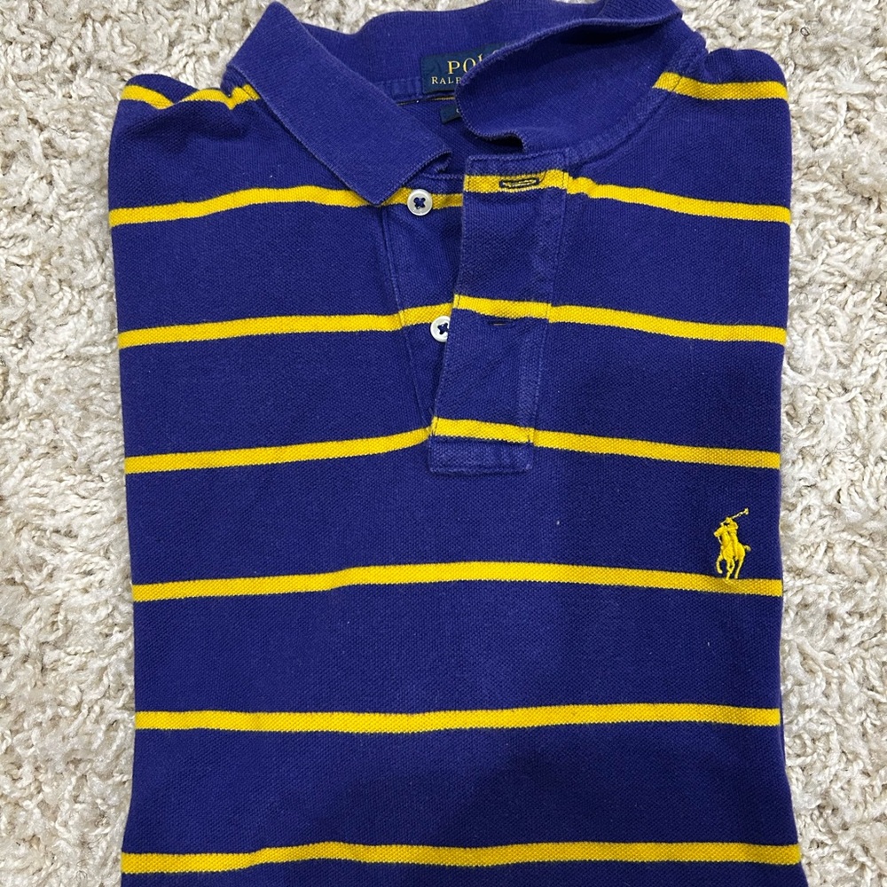 Polo by Ralph Lauren  Striped and Yellow Polo